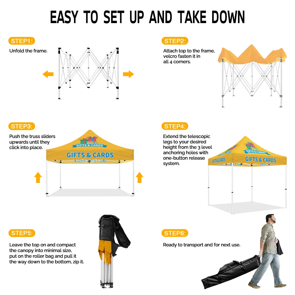 10x10 Craft Show Tent-ABLEM8CANOPY Gifts&Cards 10x10 waterproof Canopies for Tents