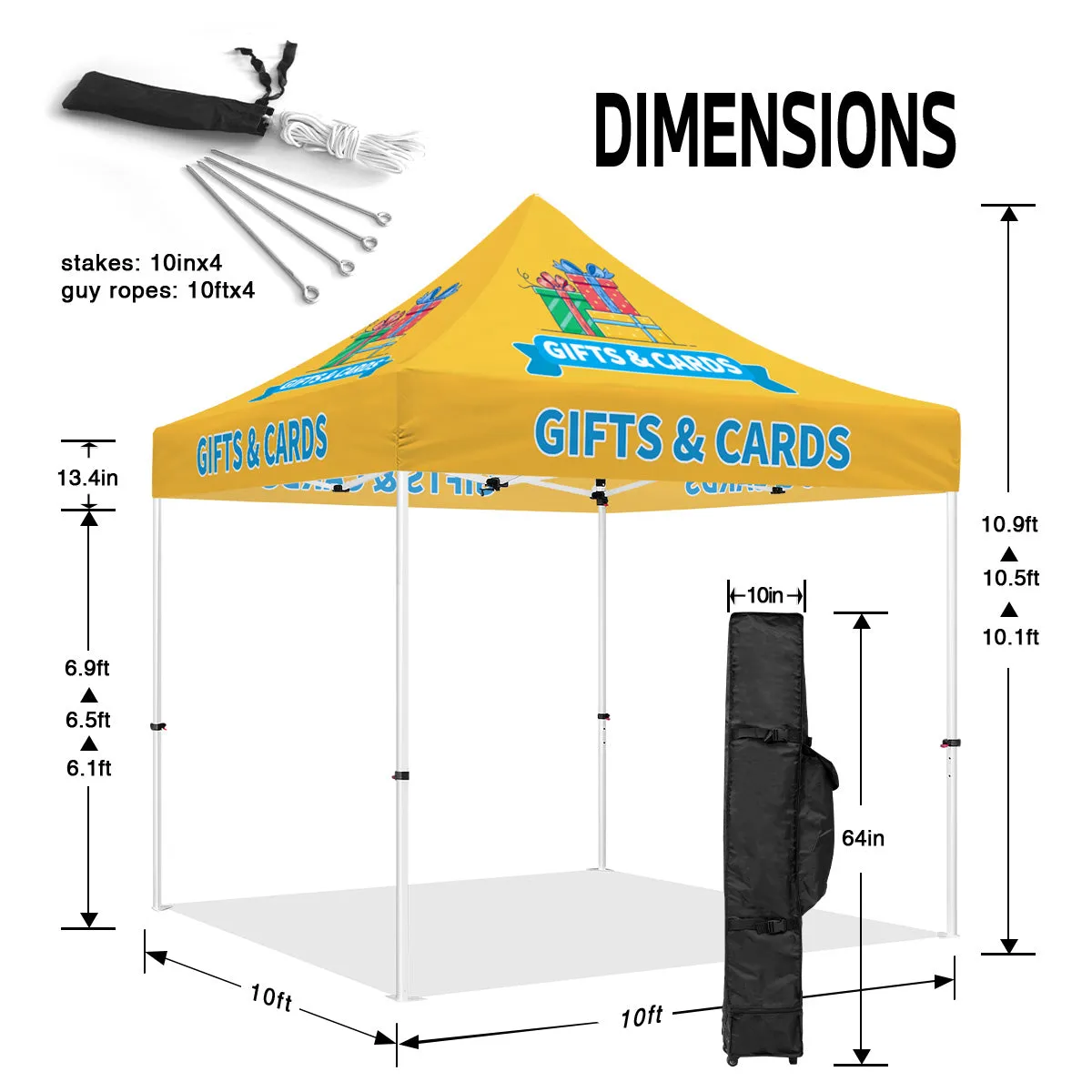 10x10 Craft Show Tent-ABLEM8CANOPY Gifts&Cards 10x10 waterproof Canopies for Tents