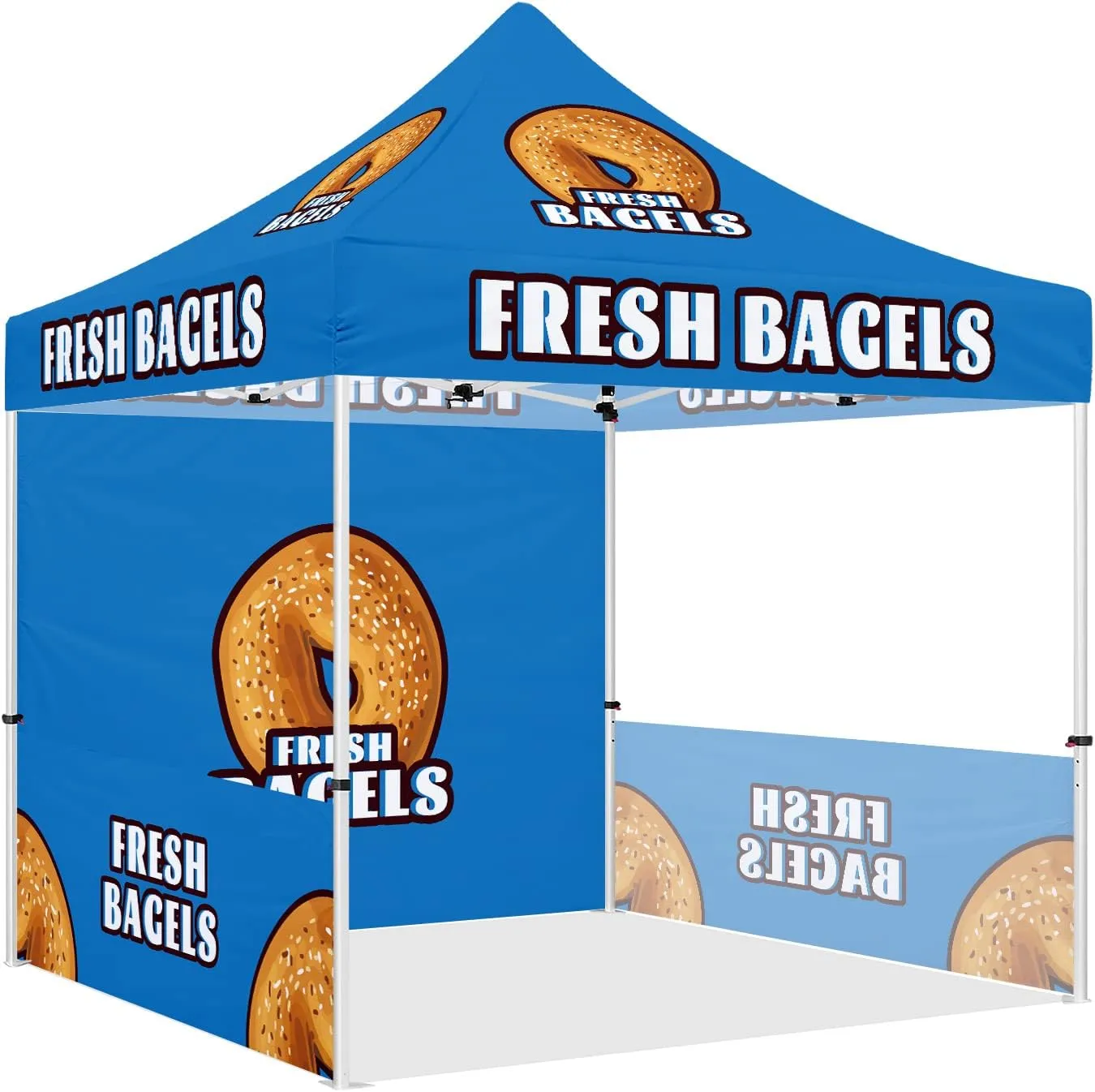 10x10 Food Vendor Tent-Canopy Tent for Outside for Bagel Bread Bakery Booth 