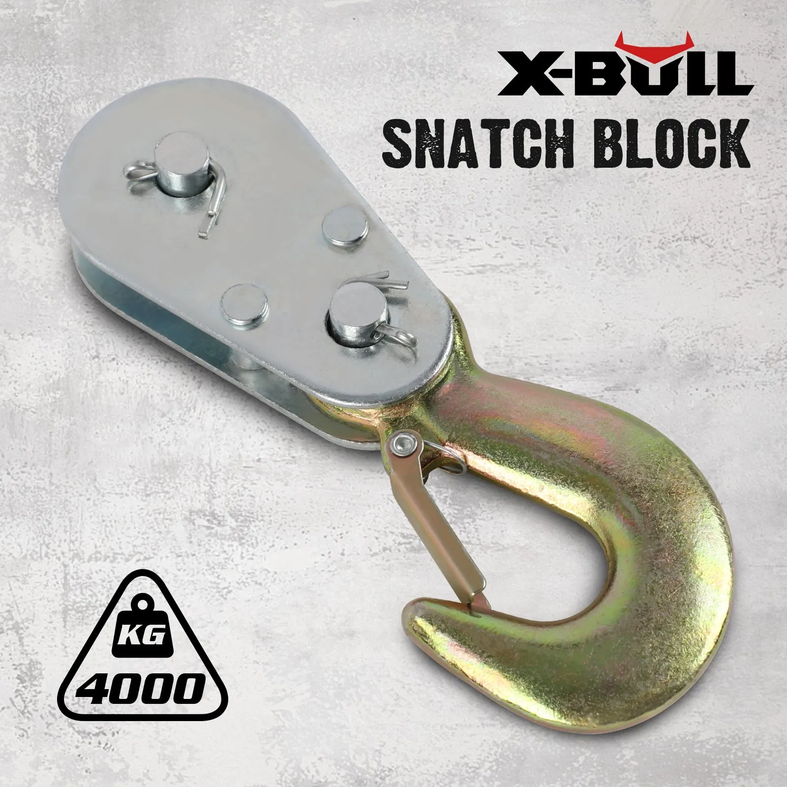 4T Snatch Block Swiveling Head Hoist for 4WD ATV UTV X-BULL