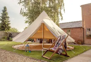 6m Bell Tent 285gsm 100% Natural Canvas | StoveMate