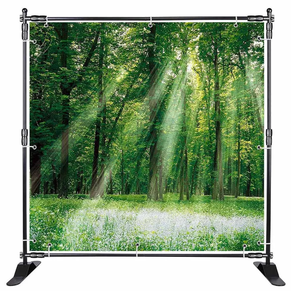 8 ft Adjustable Telescopic Trade Show Banner Stand