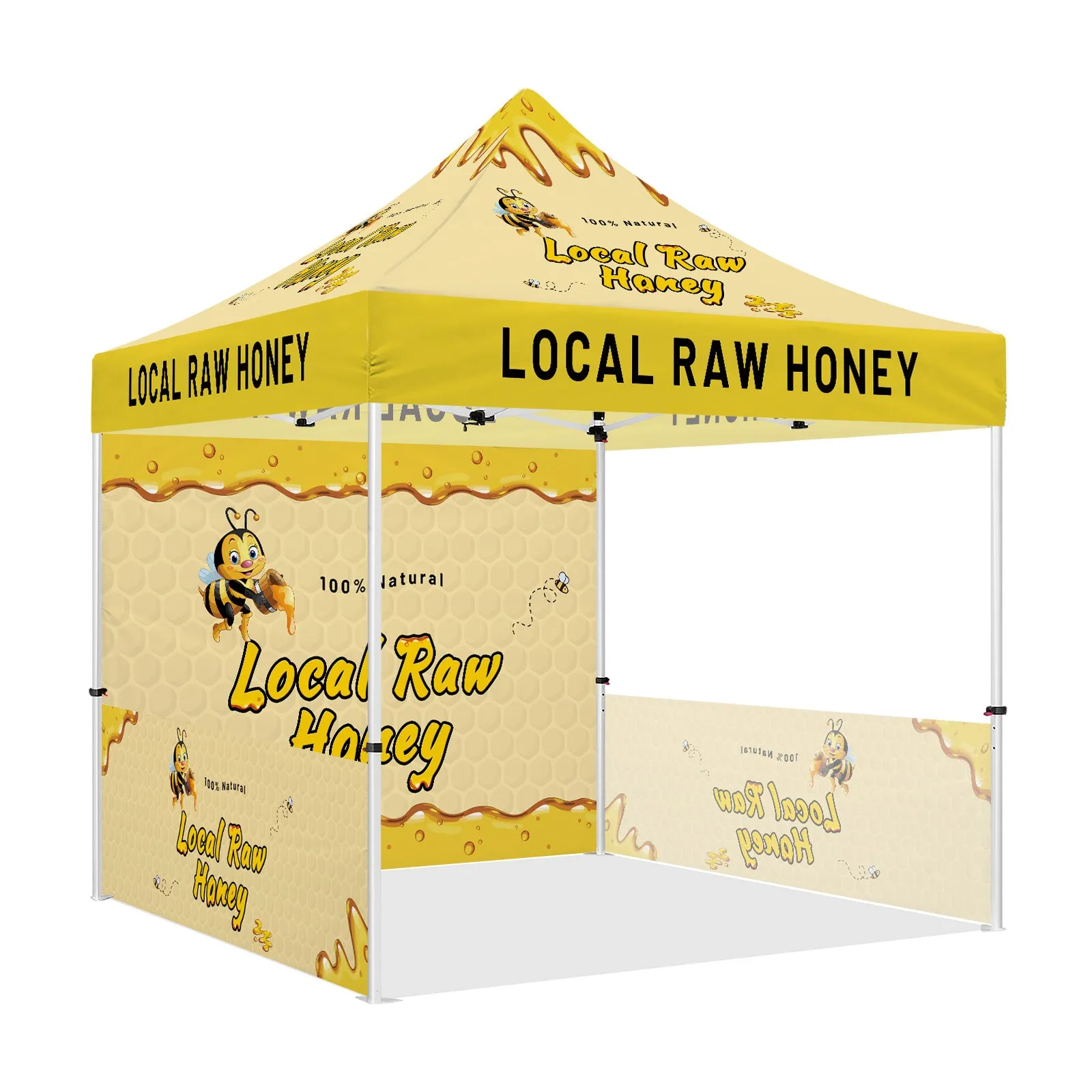 ABLEM8CANOPY 10x10 Outdoor Canopy Tent with sides for Local Honey Business