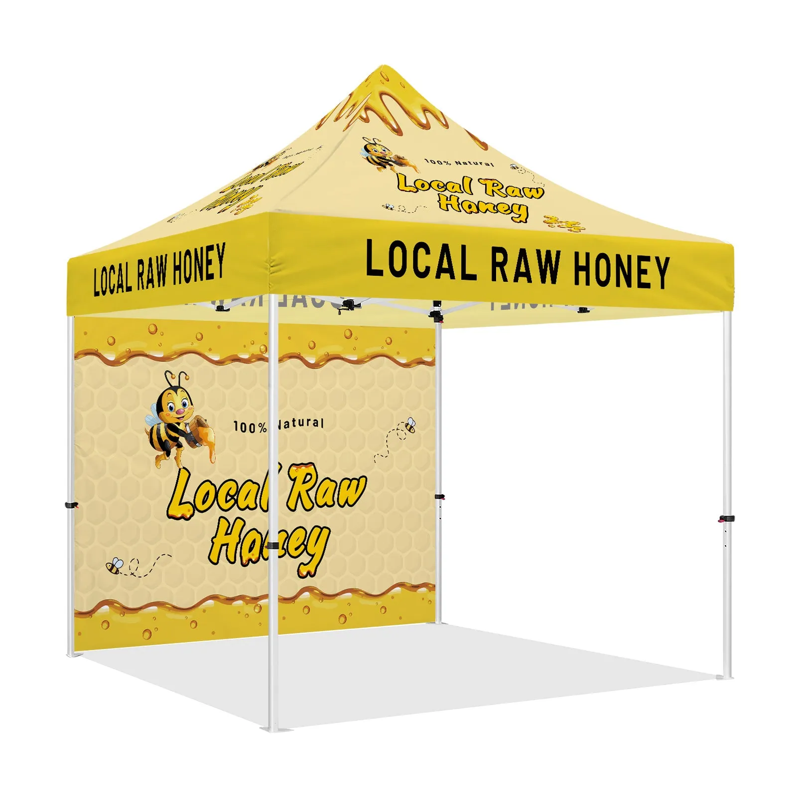 ABLEM8CANOPY 10x10 Outdoor Canopy Tent with sides for Local Honey Business