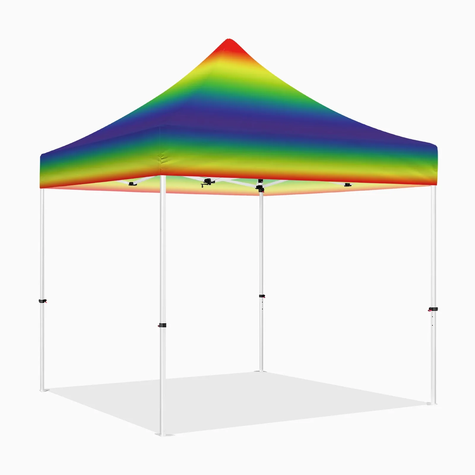 ABLEM8CANOPY 10x10 Pop Up Rainbow Canopy Tent