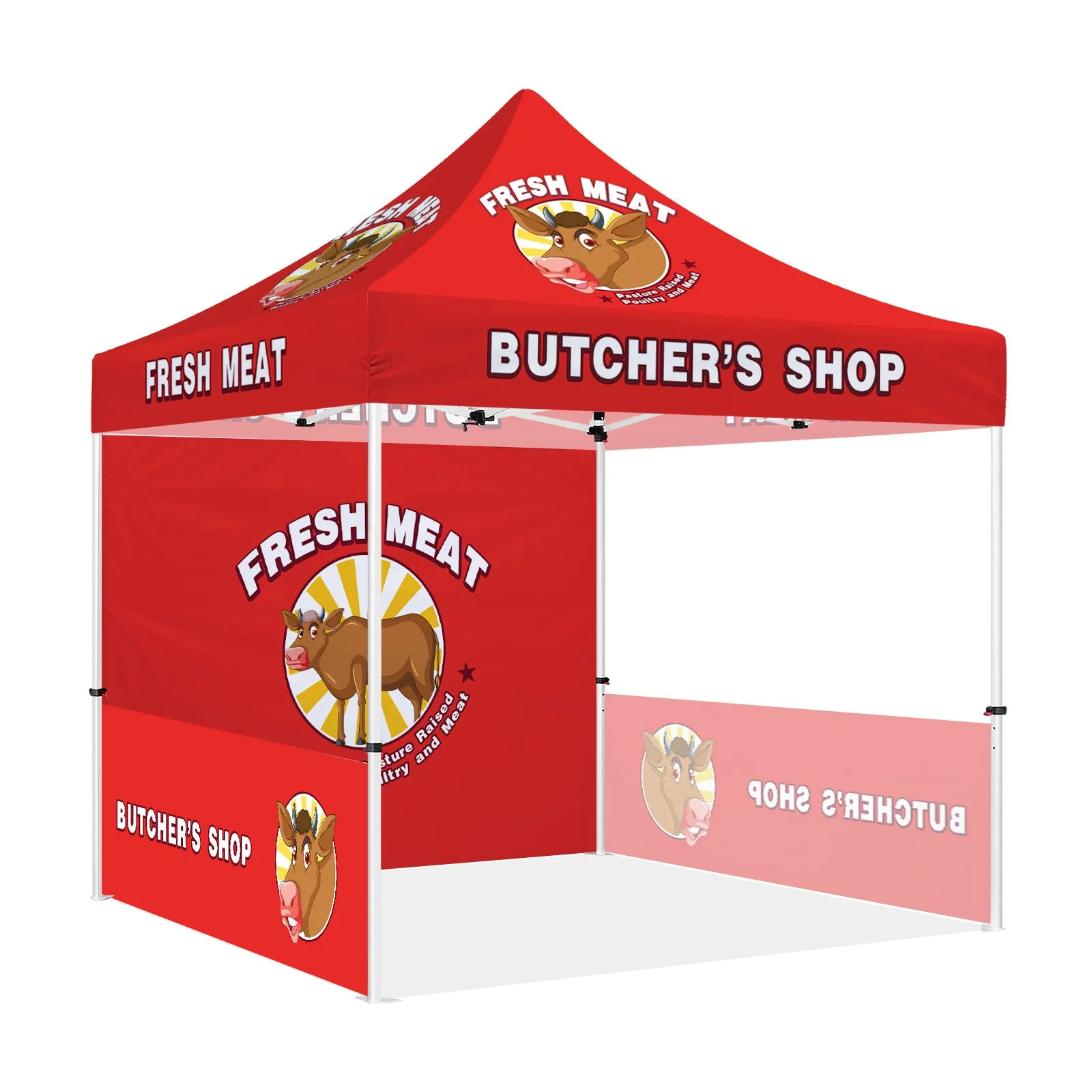 ABLEM8CANOPY Butcher Shop 10x10 Canopy Tent with Walls