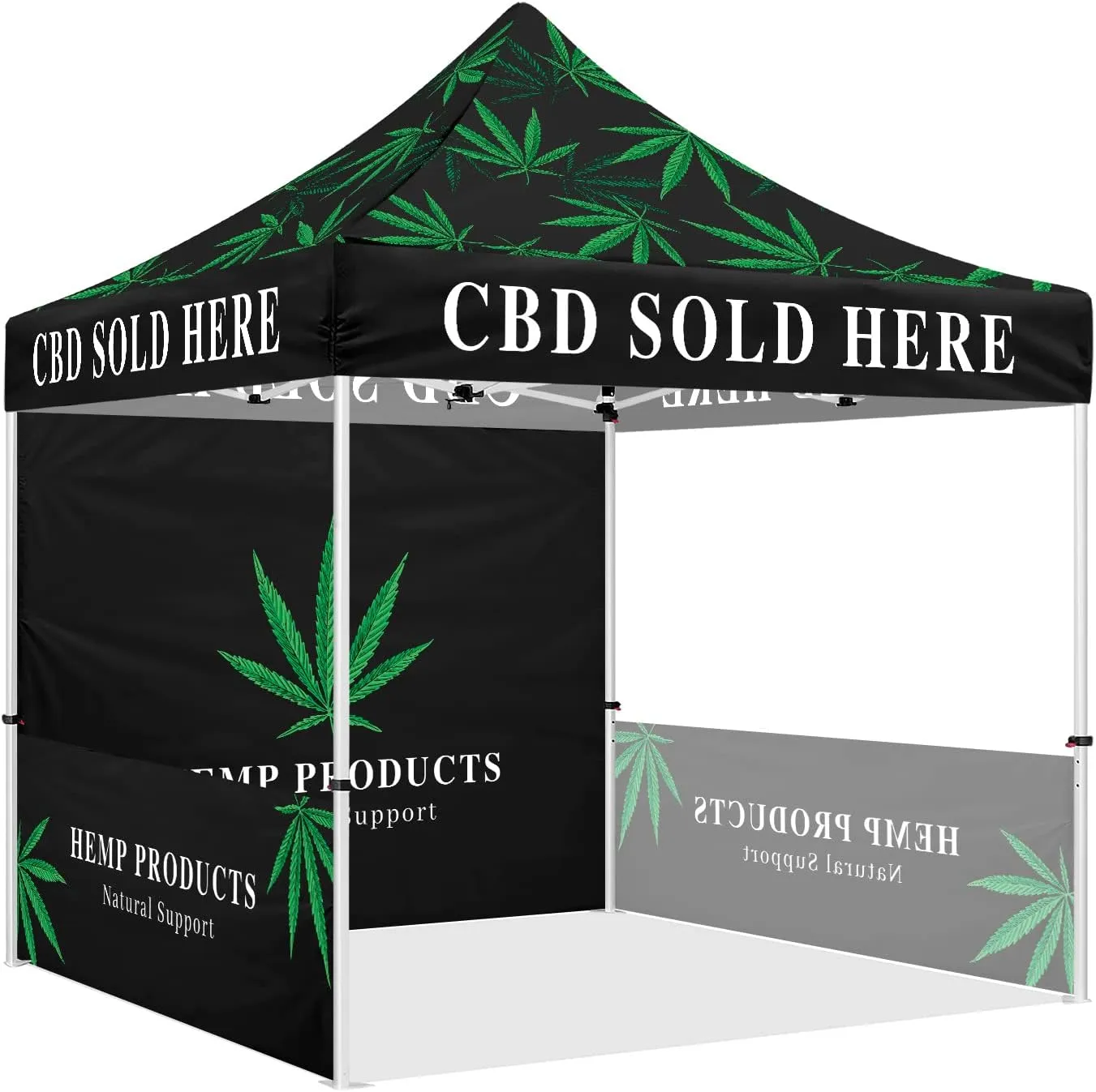 ABLEM8CANOPY  CBD Sold Here 10x10 Cooshade Pop Up Canopy Tent