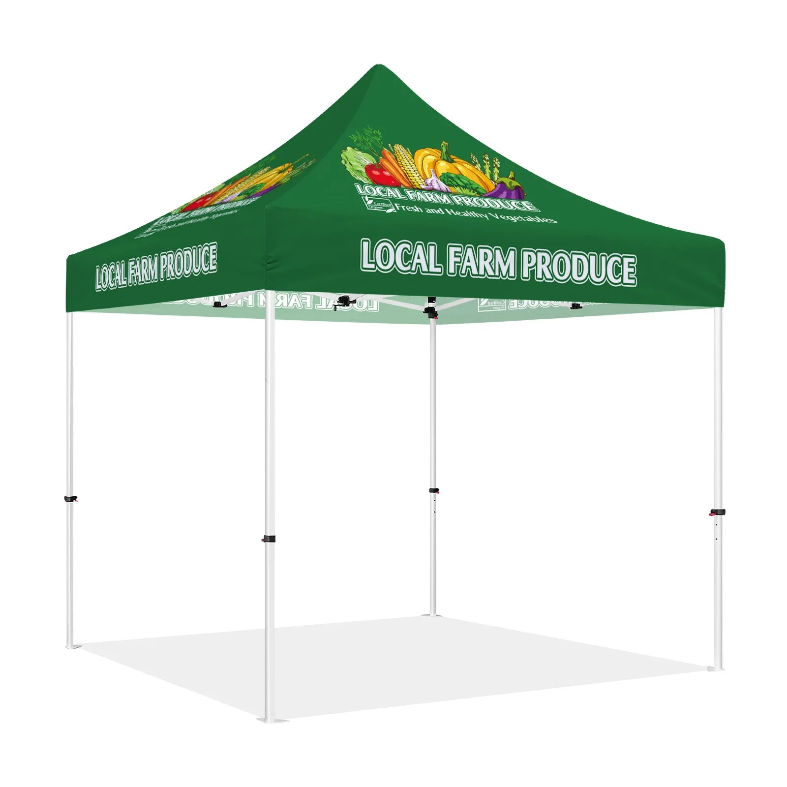 ABLEM8CANOPY Local Farm Produce 10x10 Pop Up Sun Canopy Tent