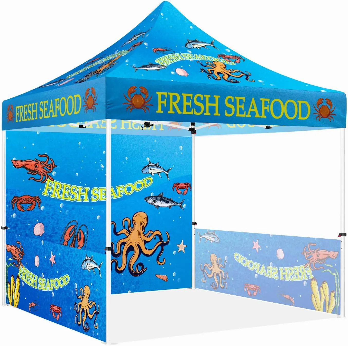 ABLEM8CANOPY Seafood 10x10 Pop Up Tents and Canopies