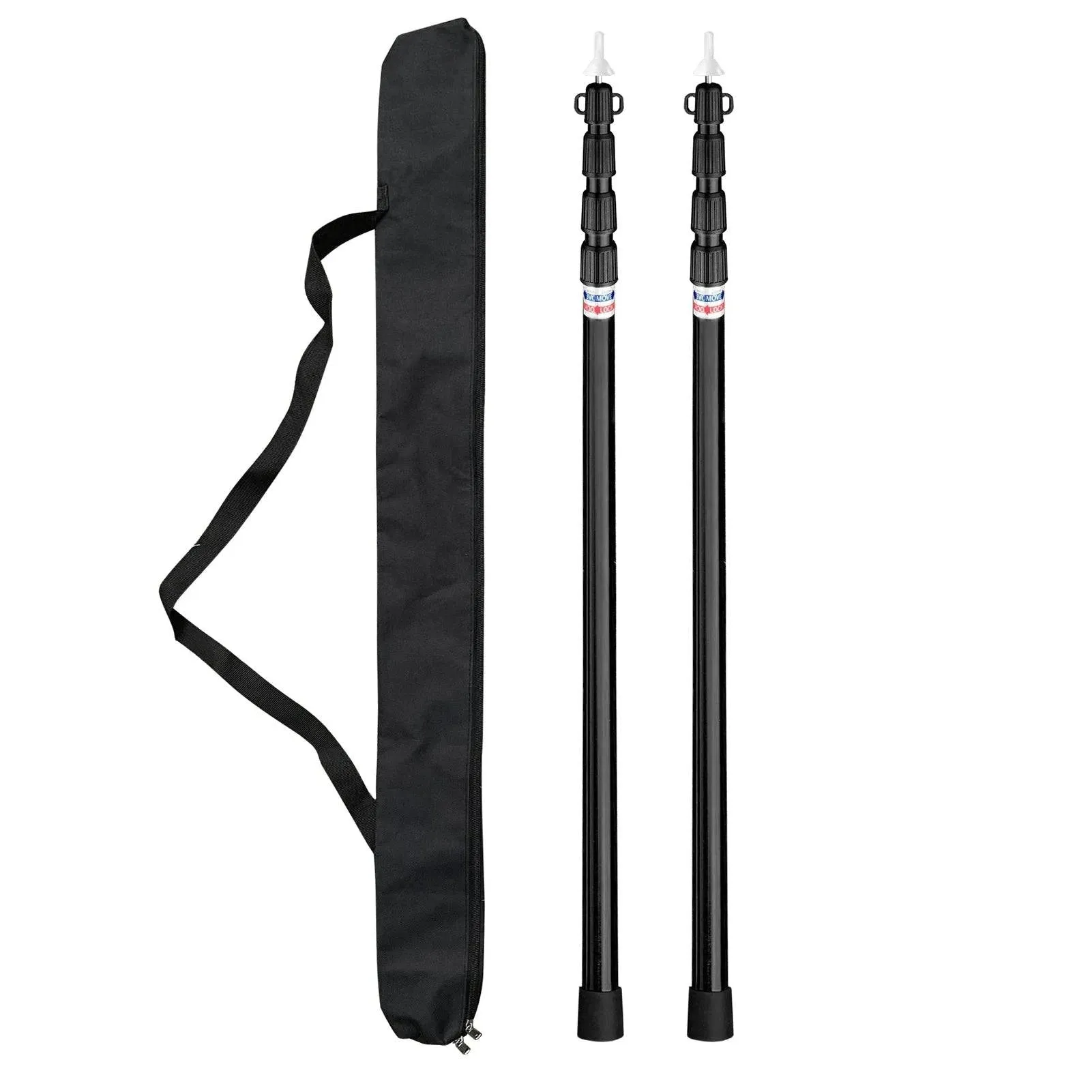 Adjustable Camping Tent Poles Telescopic Tarp Poles Portable Lightweight Aluminum Pole for Outdoor Awnings Canopy Accessories