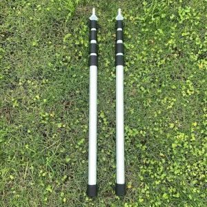 Adjustable Camping Tent Poles Telescopic Tarp Poles Portable Lightweight Aluminum Pole for Outdoor Awnings Canopy Accessories