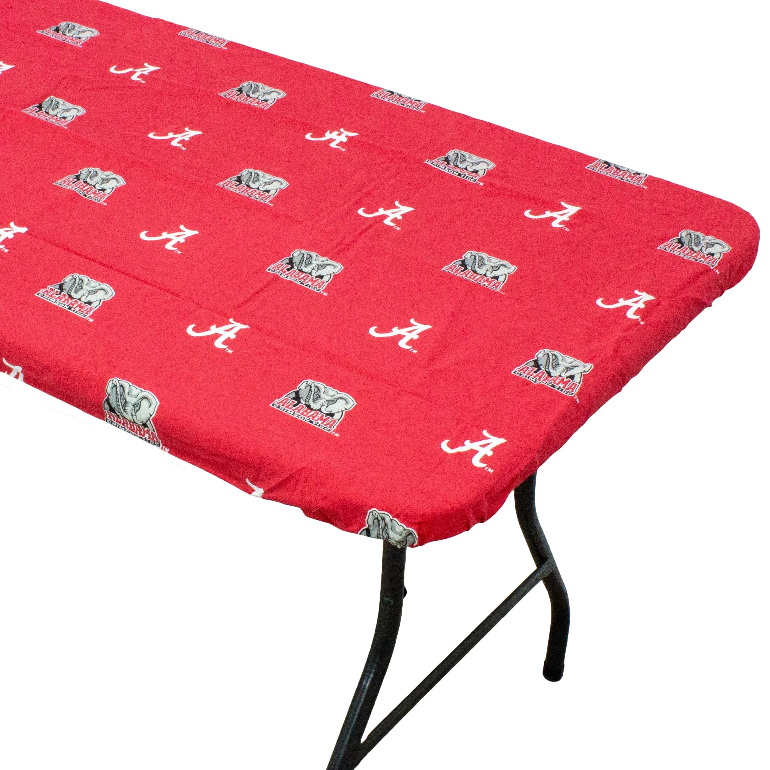 Alabama Crimson Tide Fitted Table Cover / Tablecloth:  3 Sizes Available