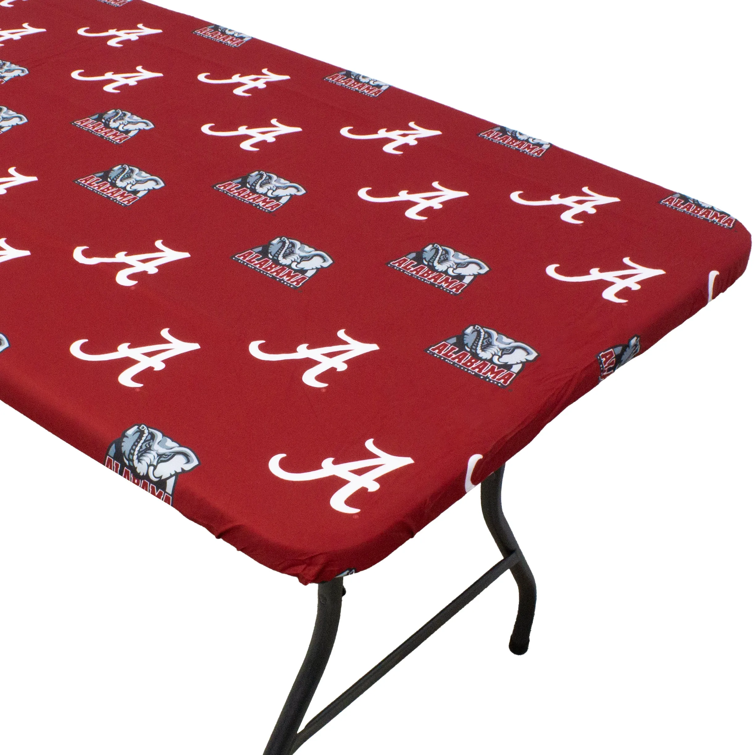 Alabama Crimson Tide Fitted Table Cover / Tablecloth:  3 Sizes Available