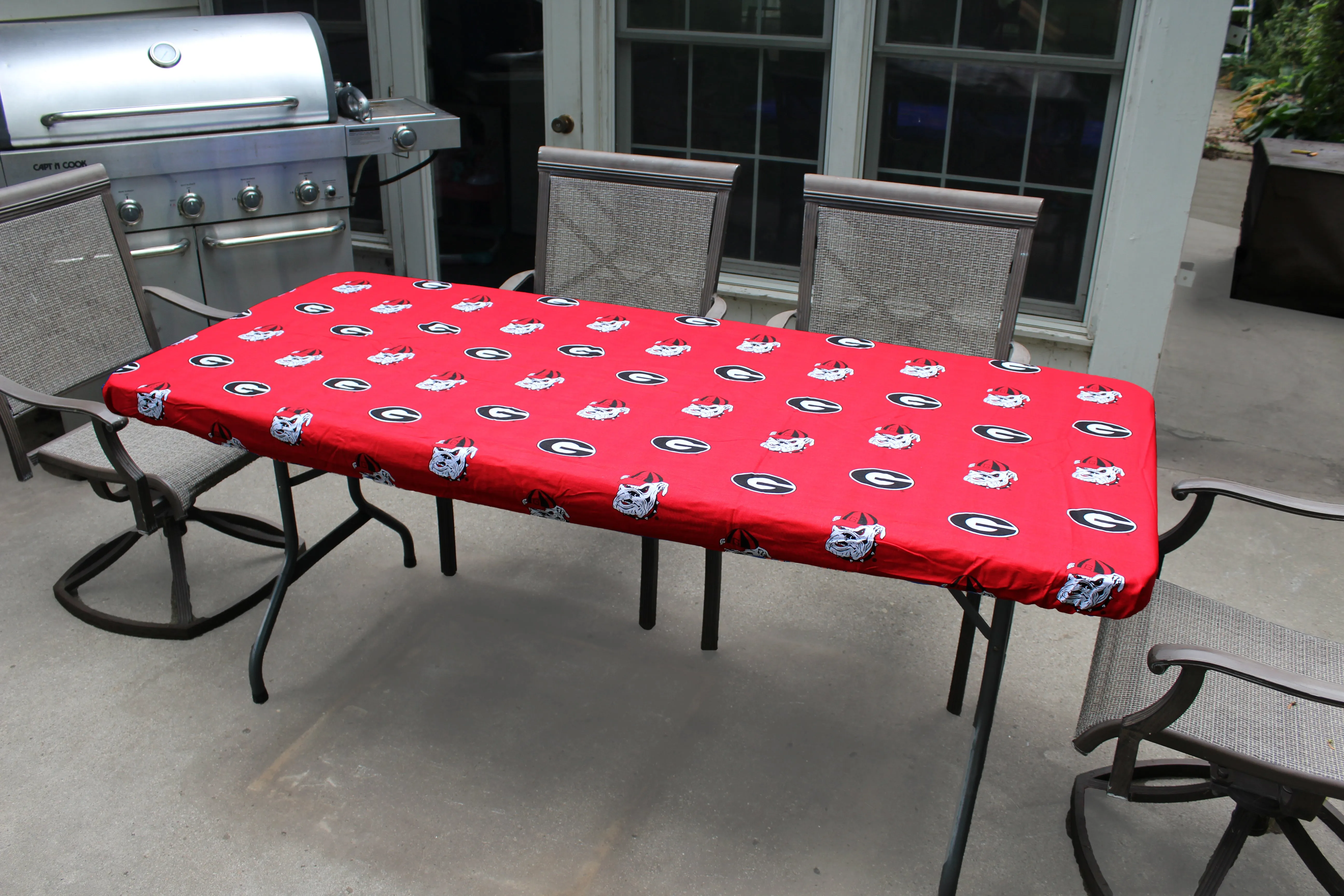 Alabama Crimson Tide Fitted Table Cover / Tablecloth:  3 Sizes Available