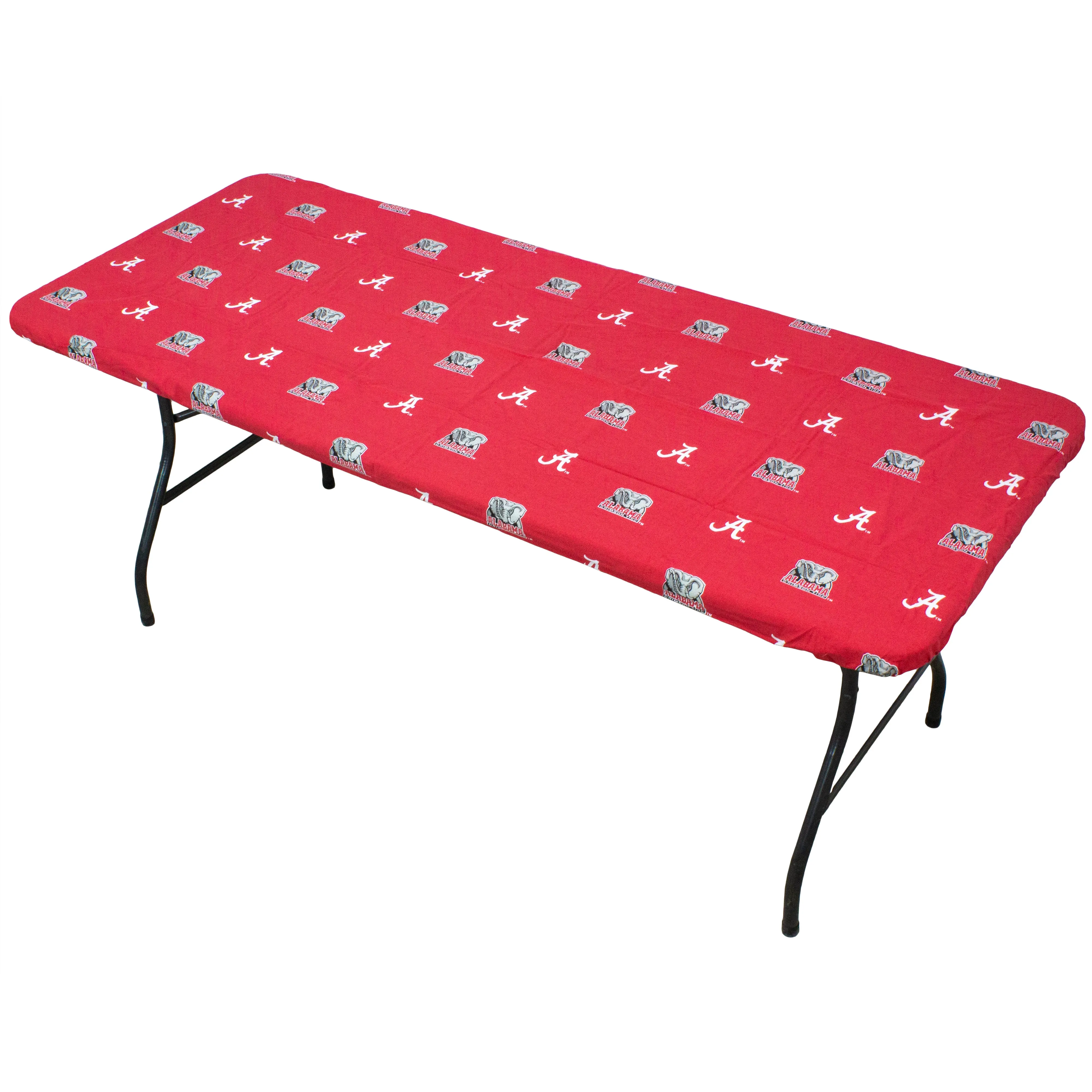 Alabama Crimson Tide Fitted Table Cover / Tablecloth:  3 Sizes Available