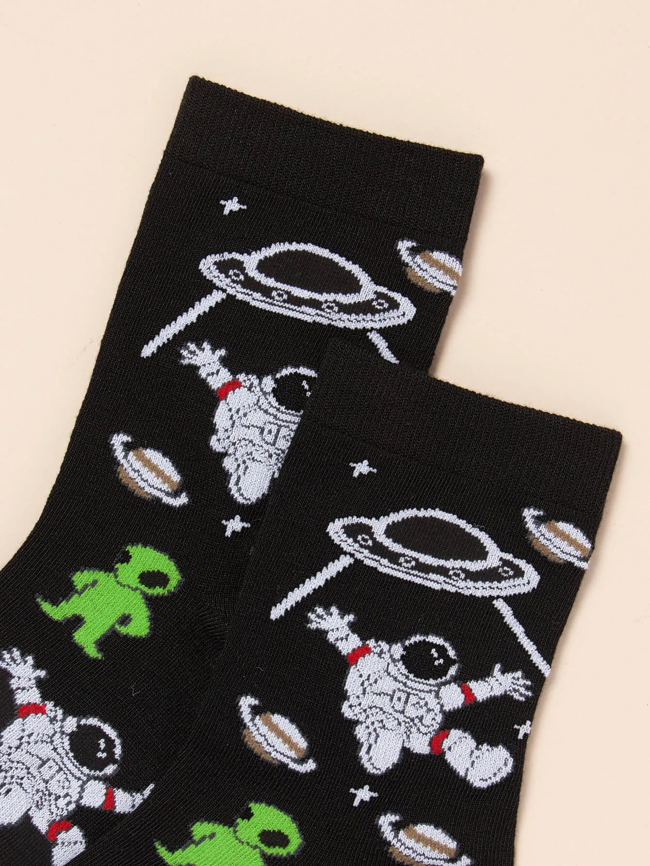 Alien & Astronaut Crew Socks Funny Socks for Men Novelty Socks Funky Socks Gift