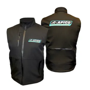 Apico Factory Racing Adult Softshell Gilet - Black