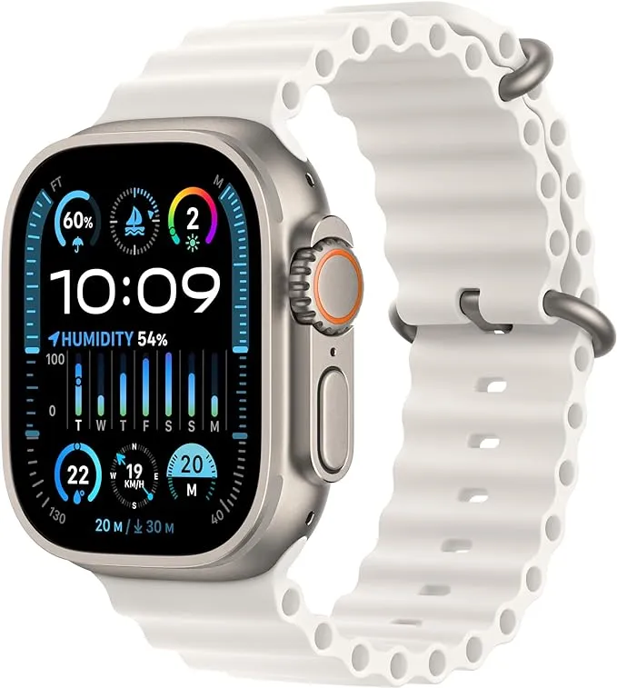 Apple Watch Ultra 2 GPS   Cellular 49mm Titanium Case with Ocean Band