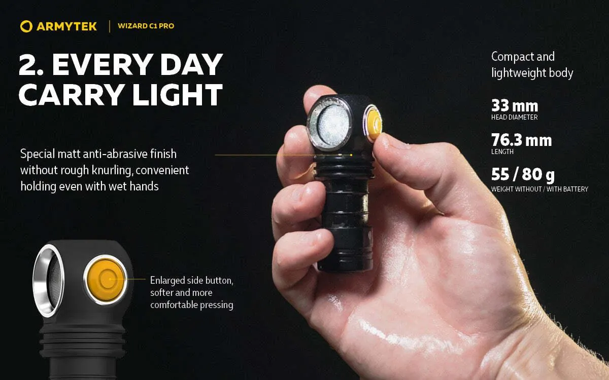 ARMYTEK WIZARD C1 PRO MAGNET USB