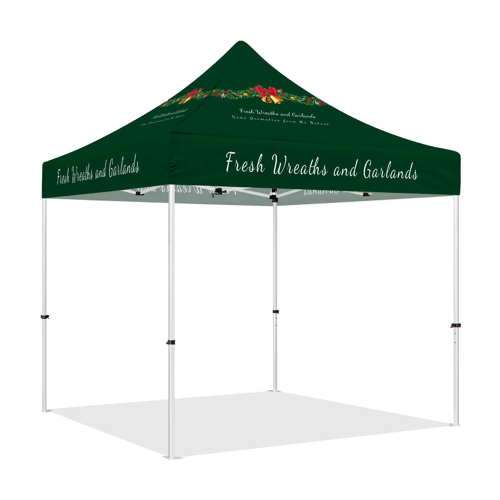 Best Craft Show Tents-10x10 Tent with Canopy Attached for Fresh Wreaths & Garlands