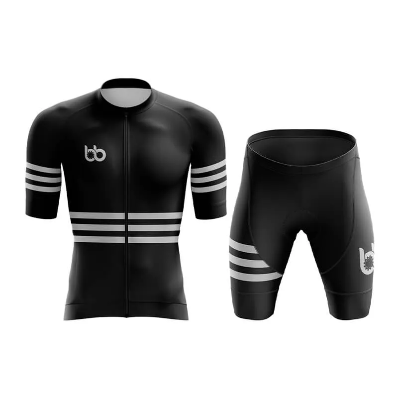 Bicycle Booth Stripes (Black) Aero Cycling Kit