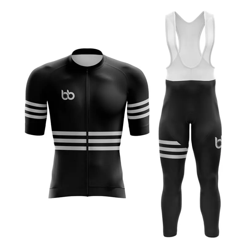 Bicycle Booth Stripes (Black) Aero Cycling Kit