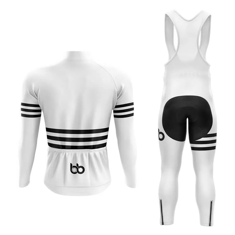 Bicycle Booth Stripes (White) Aero Cycling Kit