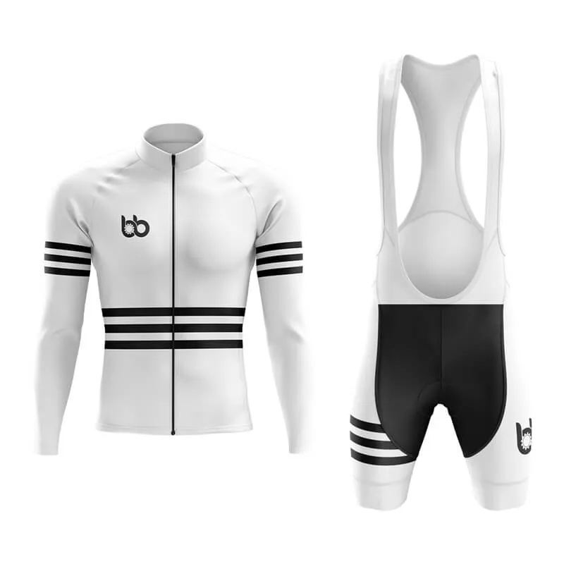 Bicycle Booth Stripes (White) Aero Cycling Kit