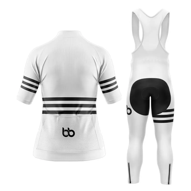 Bicycle Booth Stripes (White) Aero Cycling Kit