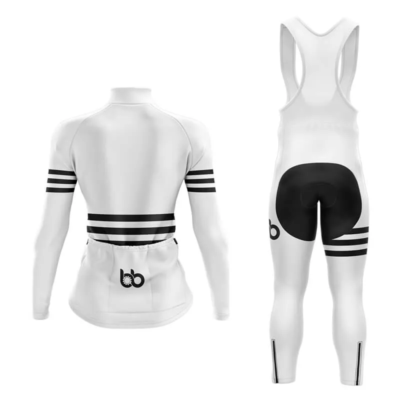 Bicycle Booth Stripes (White) Aero Cycling Kit