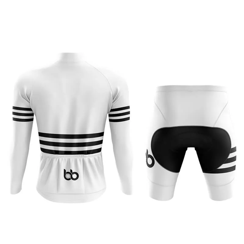 Bicycle Booth Stripes (White) Aero Cycling Kit