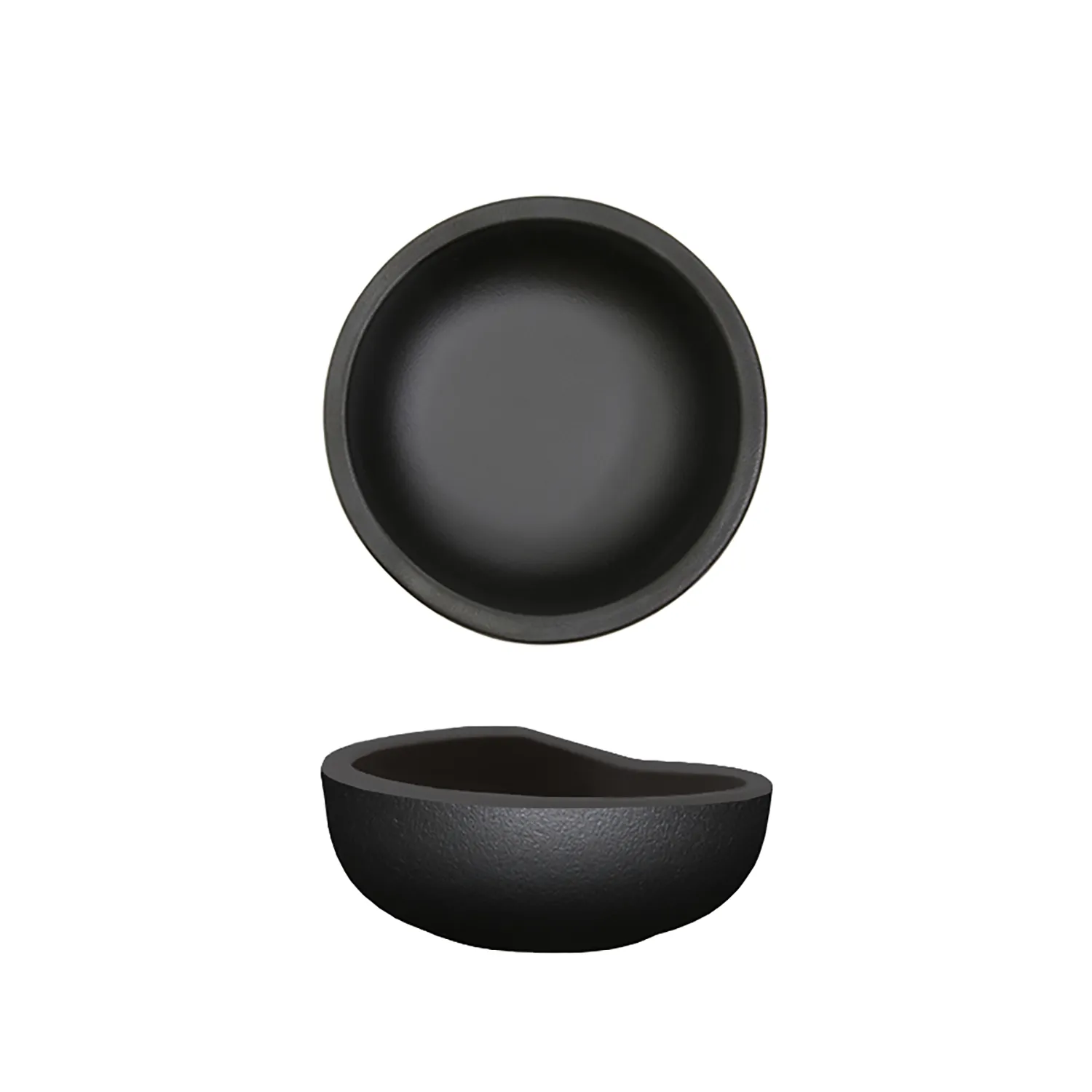 Black Copenhagen Round Melamine Bowl 8.5 x 3.5cm - Pack 24