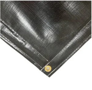 Black Insulated Poly Tarp 6' x 25'