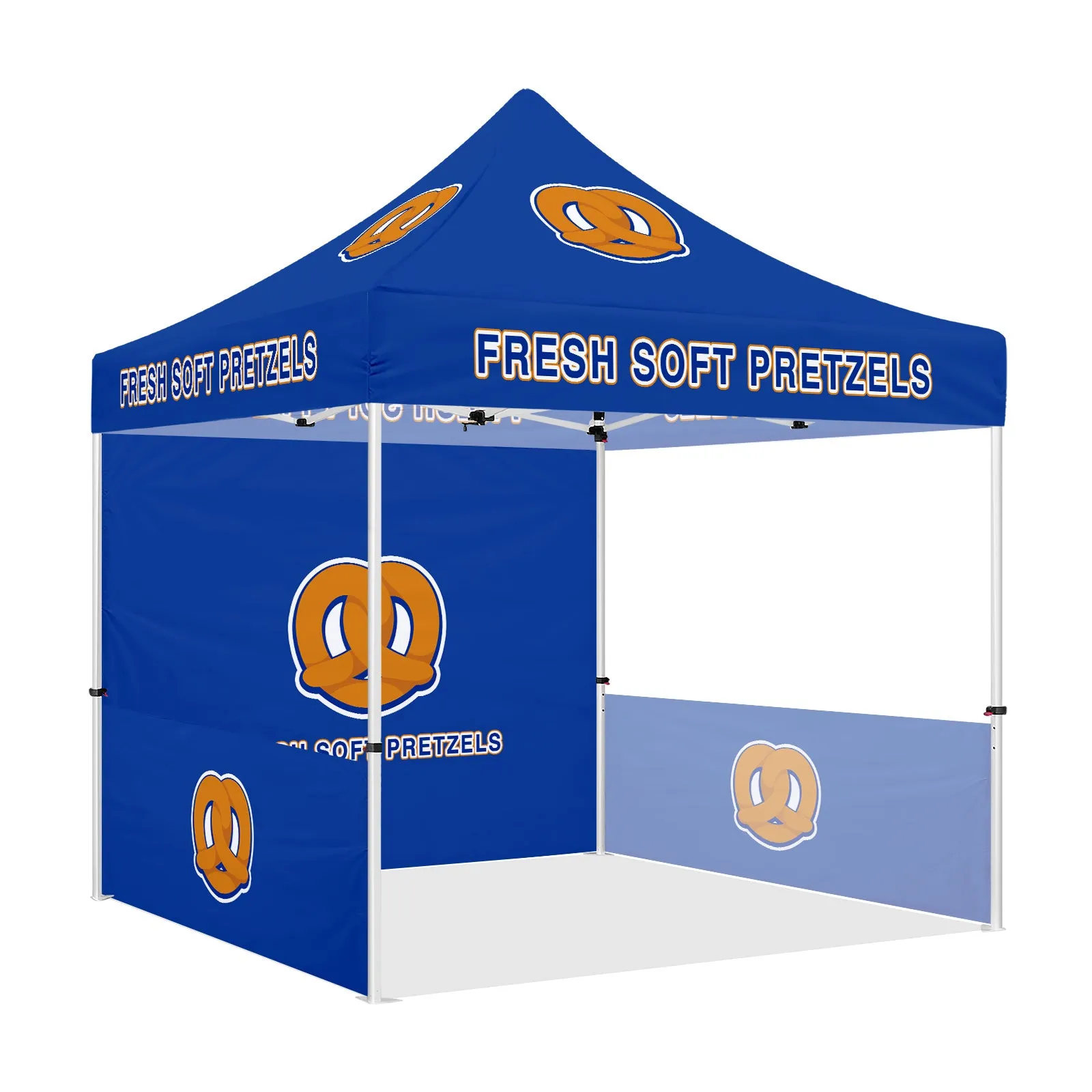 Booth Tents- Fresh Soft Pretzels 10x10 Pop Up Canopy Tent