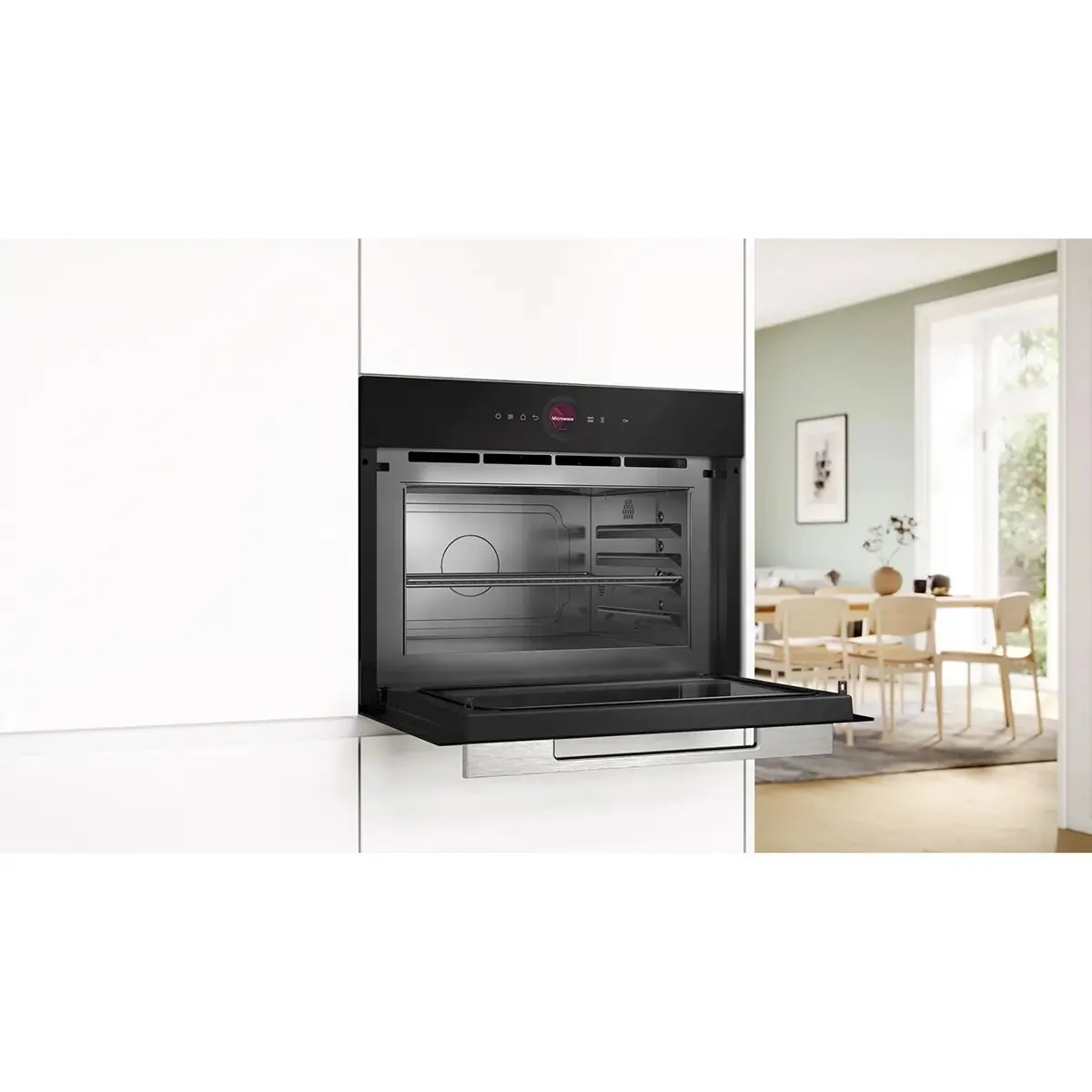 Bosch CEG732XB1B 36 Litre 1000W Built-in Microwave Oven With Grill, Black