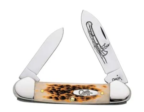 Canoe CV Amber Bone Pocket Knife