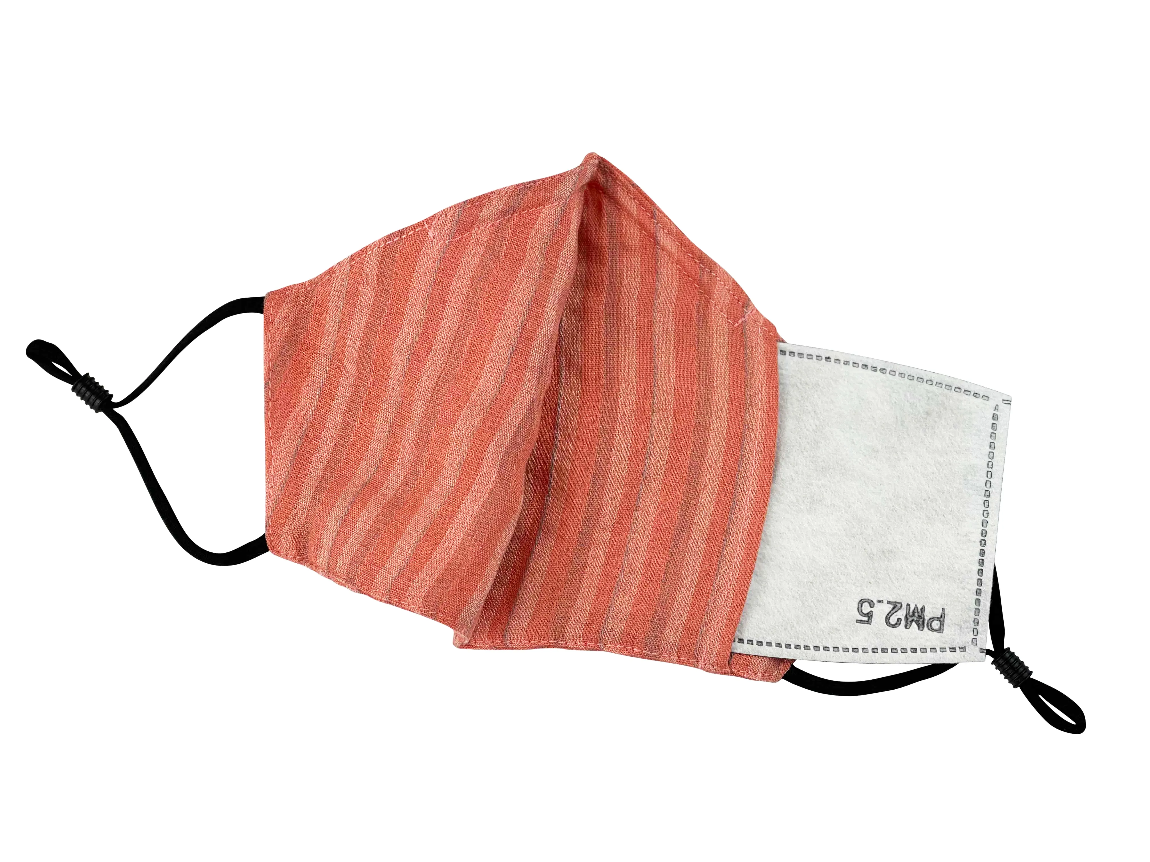 Children - Fridaze 100% Linen Face Mask incl. one PM 2.5 Filter - Spice Stripes