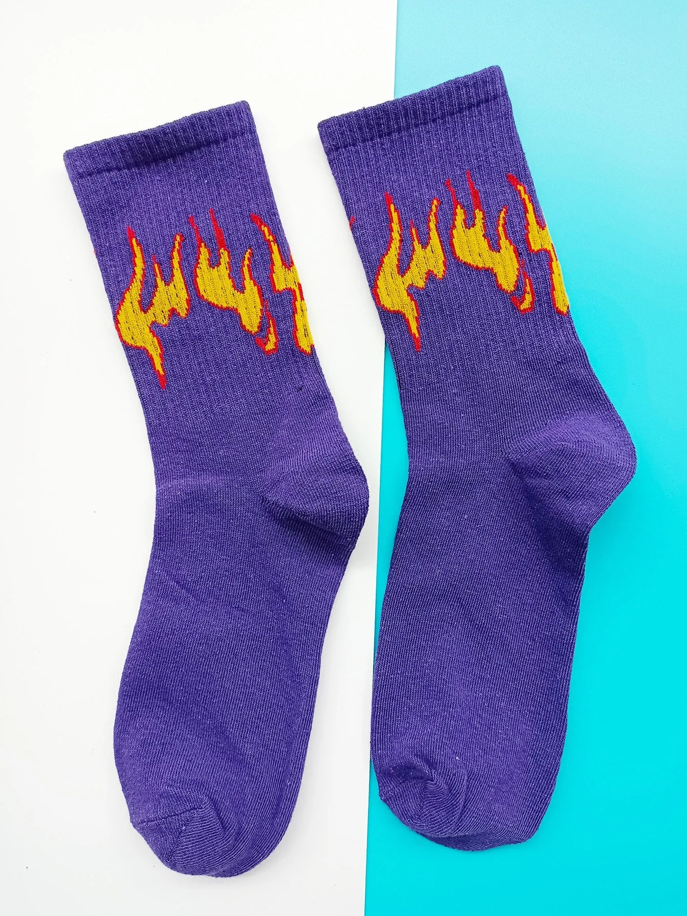 Creative Flame Design Socks Funny Socks for Men Novelty Socks Funky Socks Gift