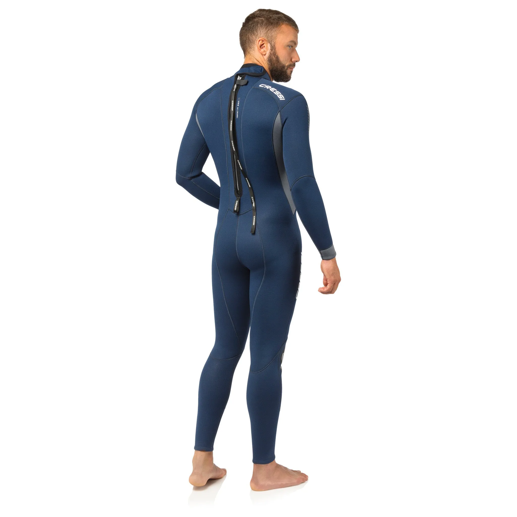 Cressi 3mm Mens Fast Full Wetsuit Back-Zip