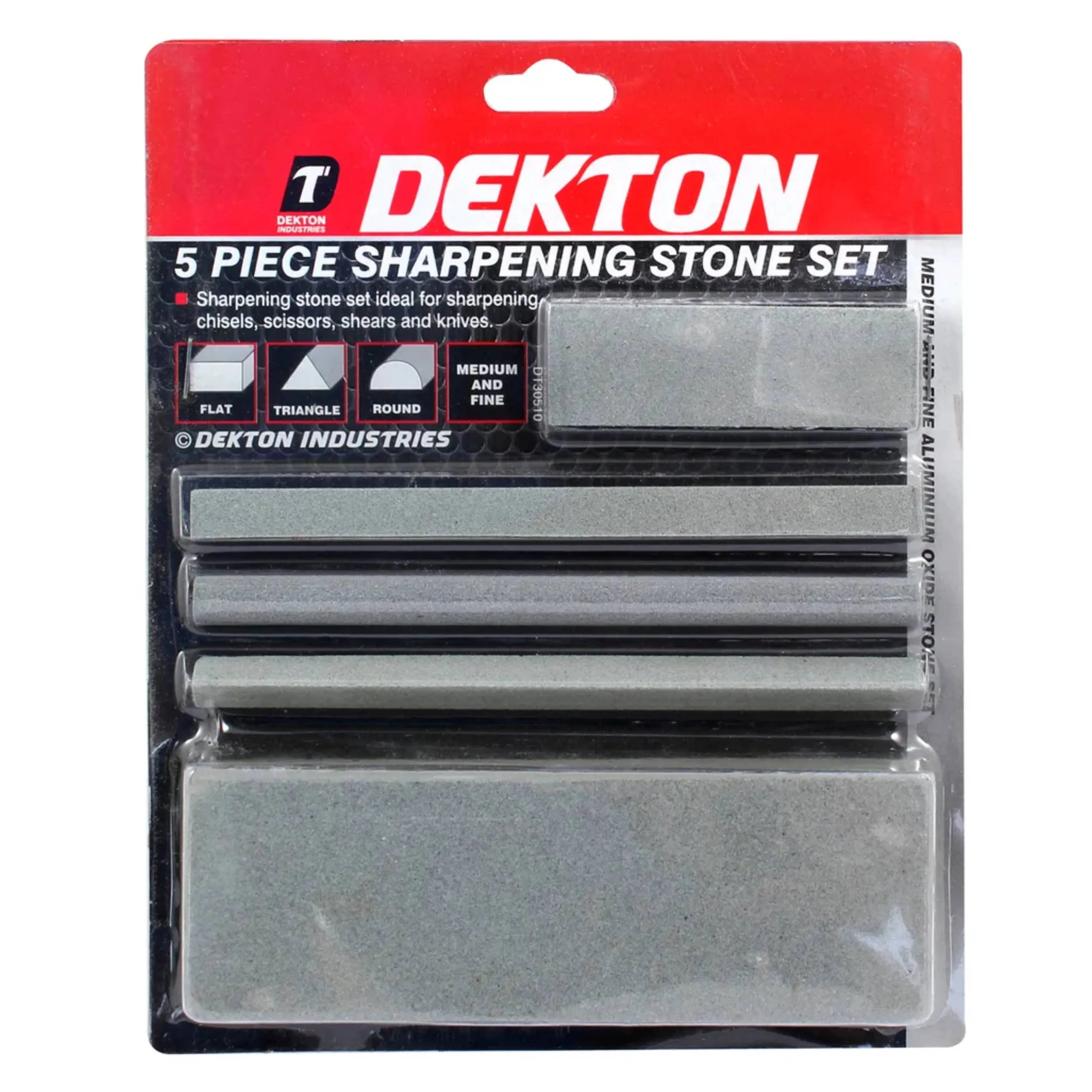 DEKTON 5PC Sharpening Stone Set