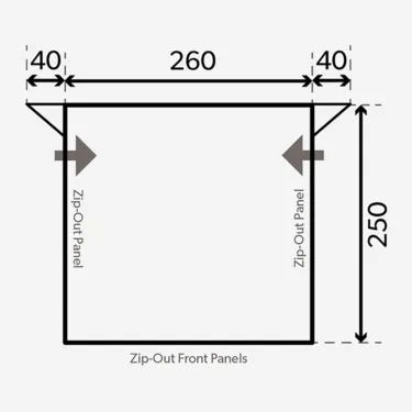 Dometic Rally Pro 260 Poled Porch Awning 2024