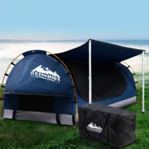 Double Swag Ripstop Canvas Tent, Mattress, Waterproof - Weisshorn