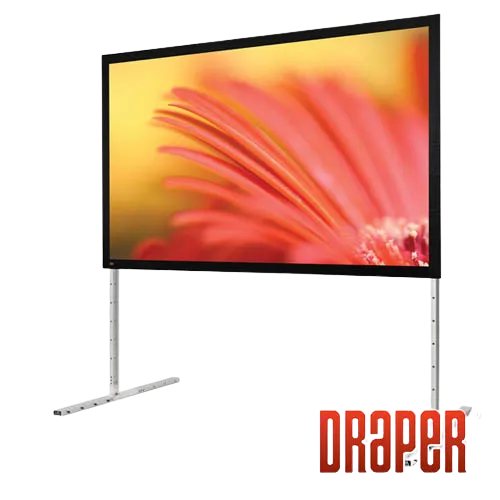 Draper 385102 Complete Screen w/Matt White Surface and Anodized Frame - HDTV (45"x80")