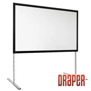 Draper 385102 Complete Screen w/Matt White Surface and Anodized Frame - HDTV (45"x80")