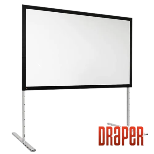 Draper 385102 Complete Screen w/Matt White Surface and Anodized Frame - HDTV (45"x80")