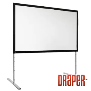 Draper 385109 Complete Screen w/Matt White Surface and Anodized Frame - HDTV (122"x216")