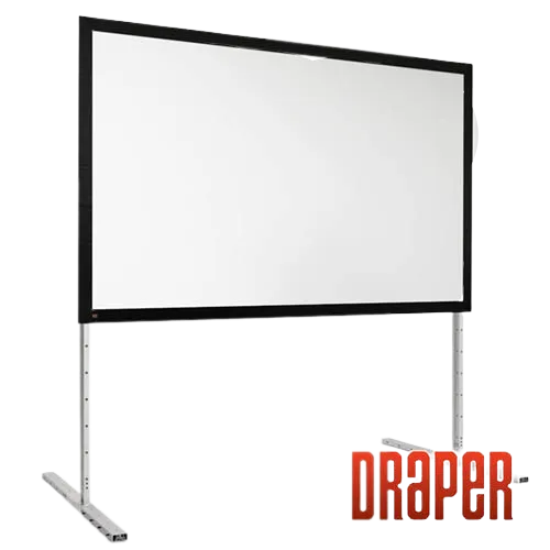 Draper 385109 Complete Screen w/Matt White Surface and Anodized Frame - HDTV (122"x216")