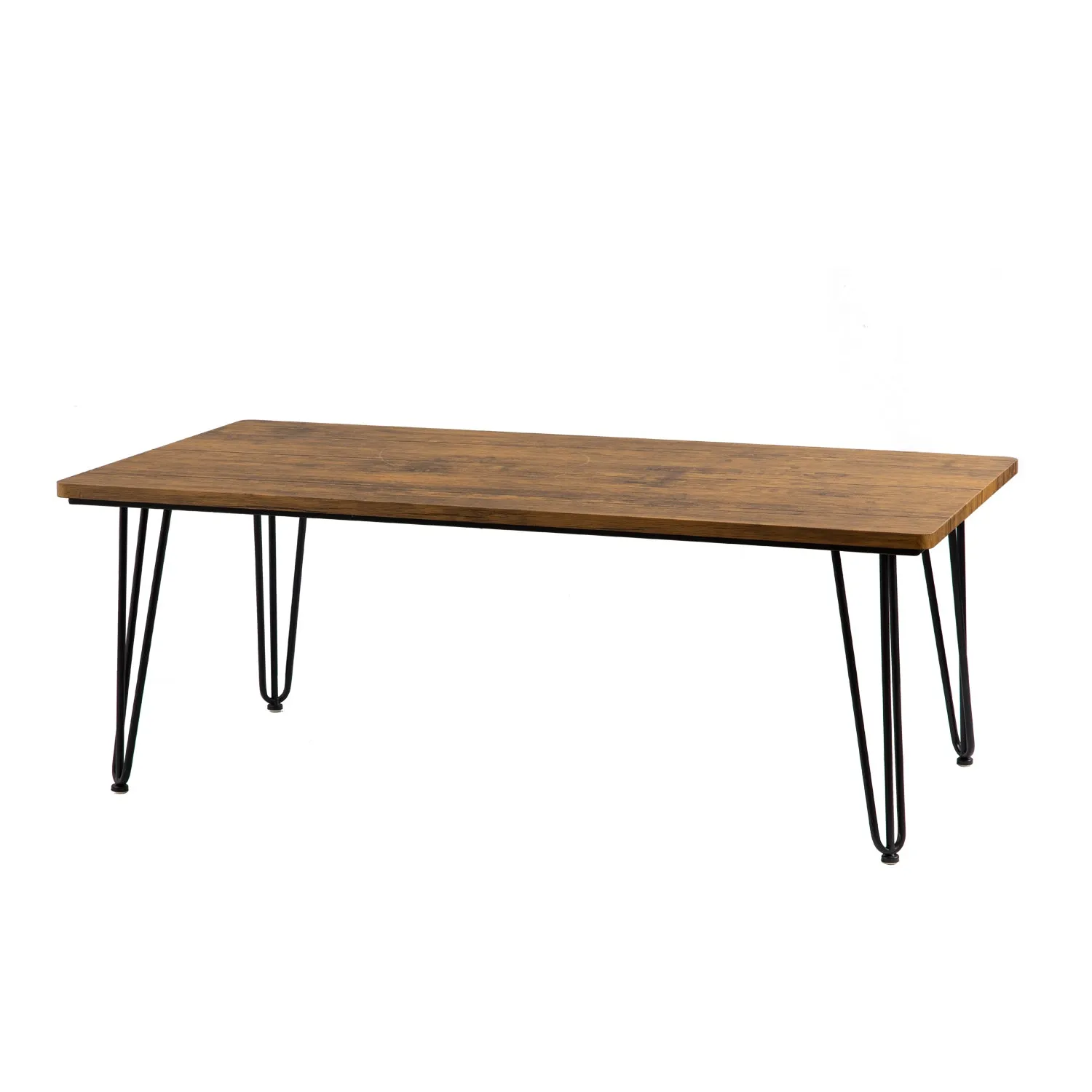 Eros Vintage Style Manufactured Wood Coffee Table, With Hairpin Legs