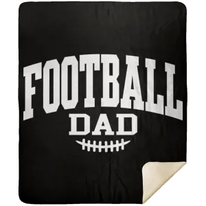 Football Dad MSHM Premium Sherpa Blanket 50x60