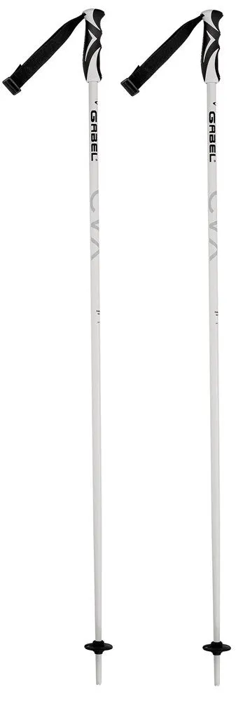 Gabel CVX Ski Poles White Black